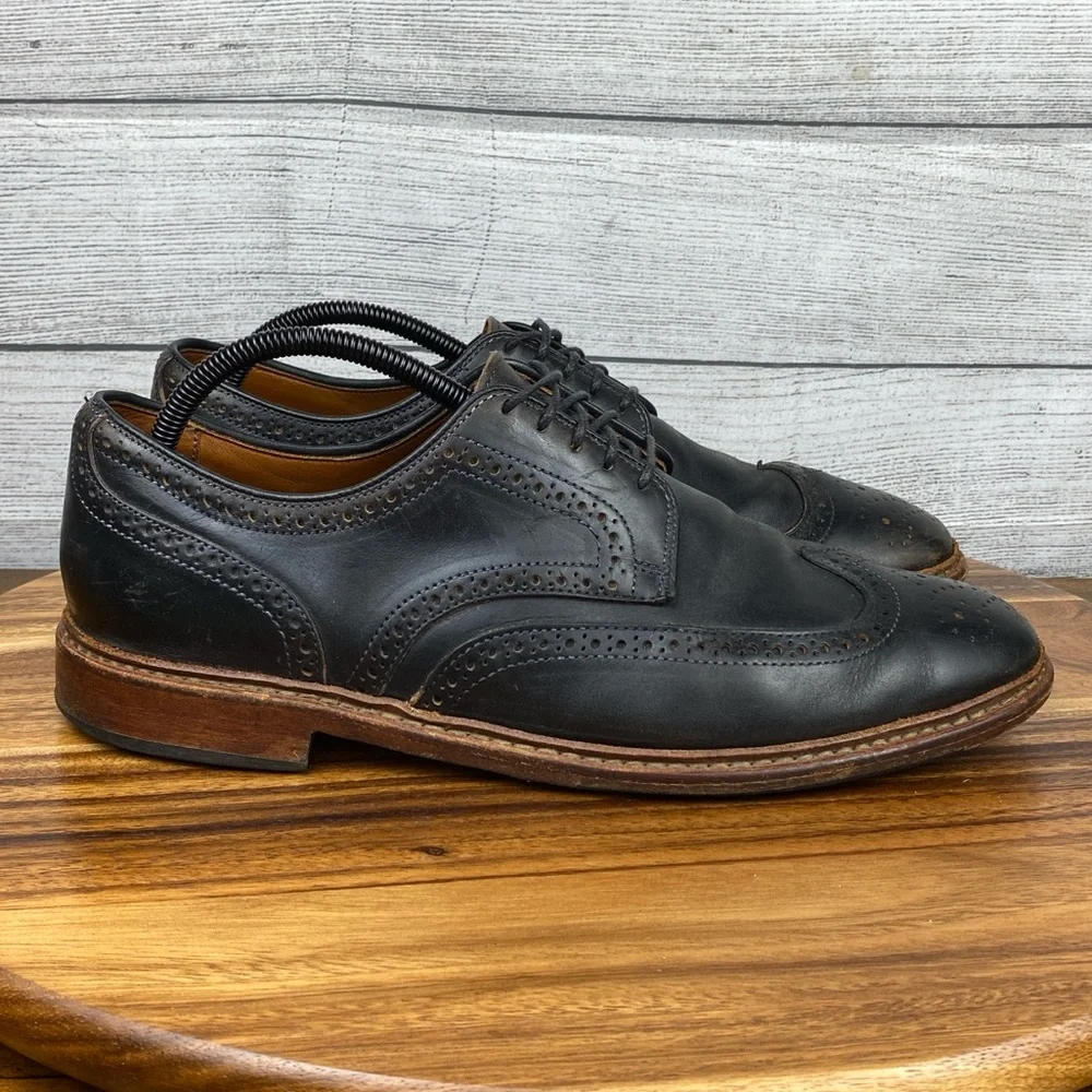 Allen Edmonds Alumnus Wingtip Oxford Black Leather Men’s Shoe Size 10